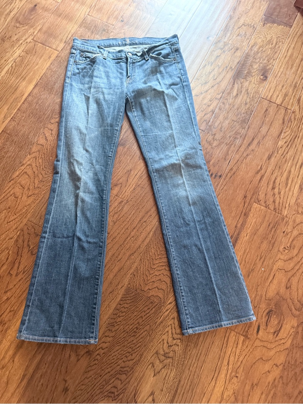 7 For All Mankind Light Blue Flare Jeans